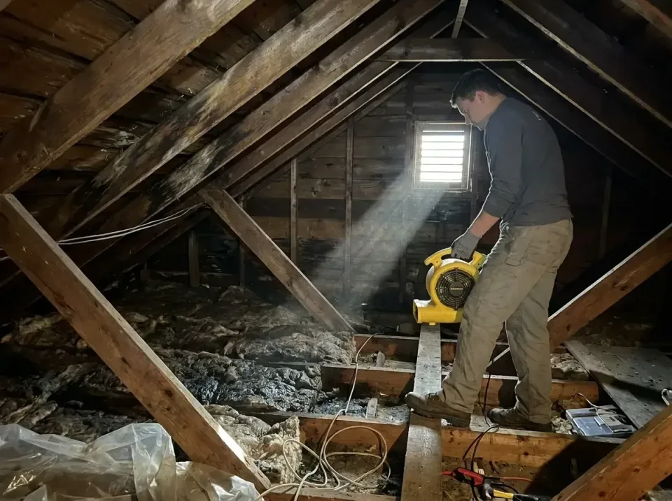 attic-water-damage-drying-proc-007 — frequently asked questions, Emergency Water Extraction & 24/7 Flood Response in Liberal…